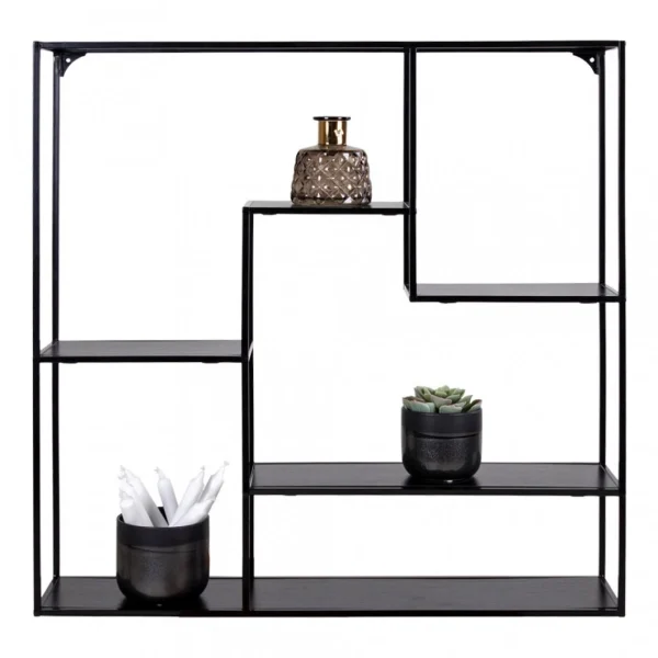 HOUSE NORDIC Étagère Murale Noir 85cm VITA 3