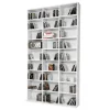 MPC Etagère Bibliothèque Range Cd Blanc 102 X 180 X 15 Cm (lxhxp) 5