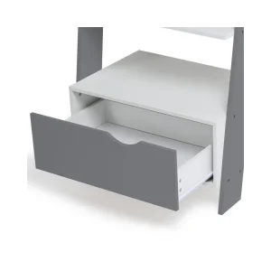 Idmarket Étagère échelle Scandinave Bois Blanc Et Gris 10