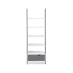 Idmarket Étagère échelle Scandinave Bois Blanc Et Gris 12