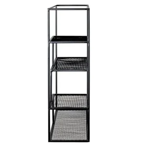 Pegane Etagère Murale 4 Niveaux En Métal Laqué Noir – Longueur 50 X Hauteu… 8