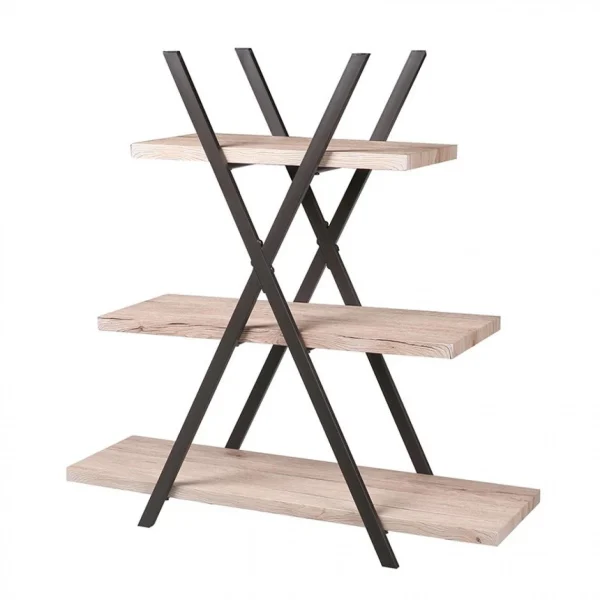 SANS MARQUE Etagère Pyramide 3 étages Dock – Naturel Clair 3