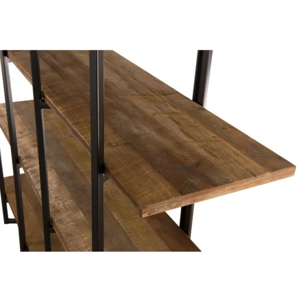 MACABANE Etagère SIXTINE 4 Niveaux Bois Teck Recyclé Acacia Mahogany Et Méta… 7