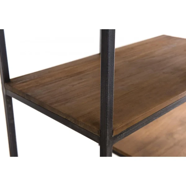 MACABANE Etagère SIXTINE Recto-Verso En Décalé 120X40X180Cm Bois Teck Recycl… 13