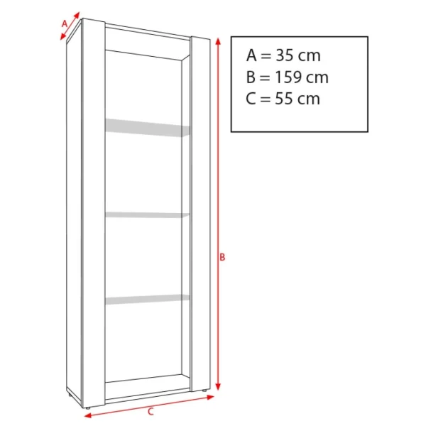 Marque Generique Extreme Furniture OPEN V159 Meuble De Rangement | Meuble De Rangement … 4