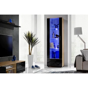 Marque Generique Extreme Furniture T40 Vitrine | Vitrine Avec 3 étagères En Verre & 2… 7