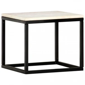 Icaverne – Tables Basses Gamme Table Basse Blanc 40x40x35 Cm Pierre V?… 6