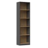 Hucoco KAFFI – Bibliothèque Style Scandinave Salon – 50x30x181 – 5 Tablettes… 16