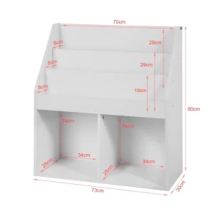 SoBuy® KMB01-W Bibliothèque Étagère à Livres Étagère De Rangeme… 13