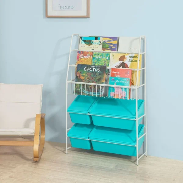 SoBuy® KMB07-B Bibliothèque + Coffre De Rangement Coffre à Jouets ?… 3