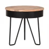 LABEL51 Table D’angle Saran 44x44x43 Cm Bois/Noir 7