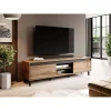 Bestmobilier Lord – Meuble TV – Bois Et Noir – 170 Cm – Style Industriel 16