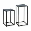 Lot De 2 Tables D’appoint Gigognes Noires L Alice’s Garden 19