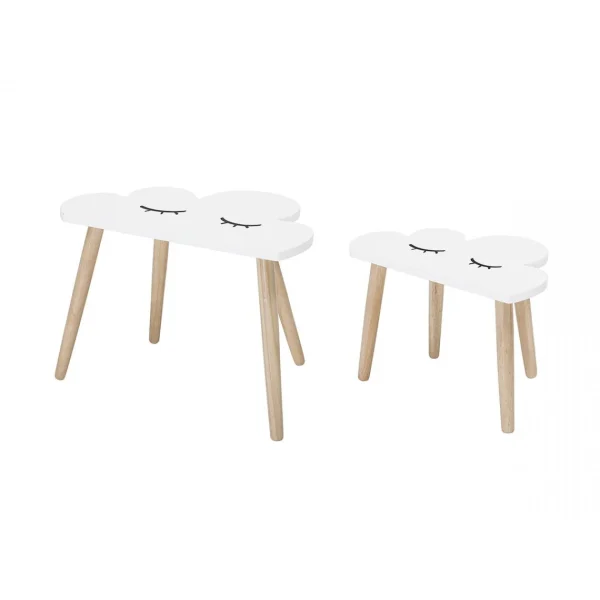 Lot De 2 Tables Pour Enfant Nuage – Bloomingville 1