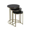 Paris Prix Lot De 3 Tables D’Appoint Design Tria 65cm Noir 7