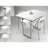 Versa Table Pliante + 2 Chaises Blanches 10