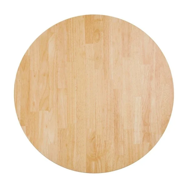 Alterego Plateau De Table ‘MASSIVO’ Rond En Bois Massif – Ø 70 Cm 1