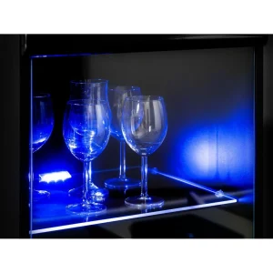 Dusine Meuble Salon Queen 260 Cm NOIR Laqué TV Effet 3D Avec LED 11