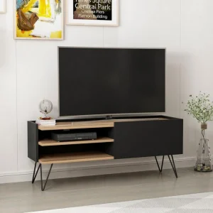 Homemania Meuble TV Aral – Avec Portes, étagères, Tablettes – Pour Le Salon – … 9