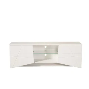 BUT Meuble TV Blanc 168,5cm CADIZ 9