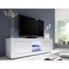 BUT Meuble TV L.180 Cm Avec LED BRIGHT Blanc Laqué 11