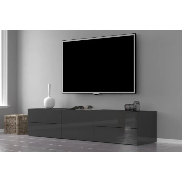 ALTER Meuble TV De Salon, Made In Italy, Meuble TV Avec 1 Porte Et 4 Tiroirs… 1