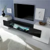 NOUVOMEUBLE Meuble Tv Design Blanc Et Noir Laqué LUXOR 26