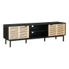 BUT Meuble TV L.160 Cm TIMBER Noir Et Pin Massif 17