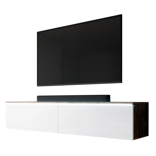 Furnix Meuble Tv / Meuble Tv Suspendu BARGO 140 X 32 X 34 Cm Style Contempora… 3