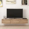 Meuble TV Moderne – Rigel – Homemania – Noyer – 180 X 32 X 30 Cm 11