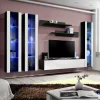 Ac-Deco Meuble TV Mural Design Fly II 310cm Blanc & Noir 17