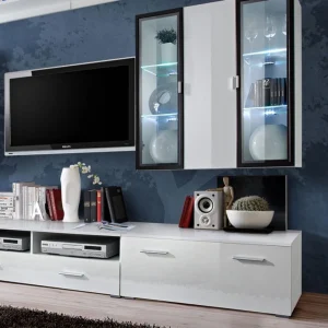 Ac-Deco Meuble TV Mural Design Iceland 300cm Blanc 11