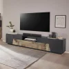 Ahd Amazing Home Design Meuble TV Salon 220×43 Cm Mur Design Moderne Fergus Report 17