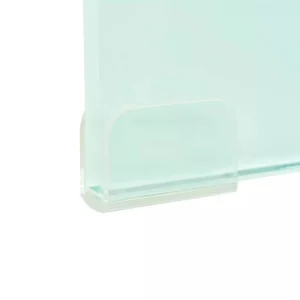 SANS MARQUE Meuble TV/ Support Pour Moniteur 80 X 30 X 13 Cm Verre Blanc – Blanc 13