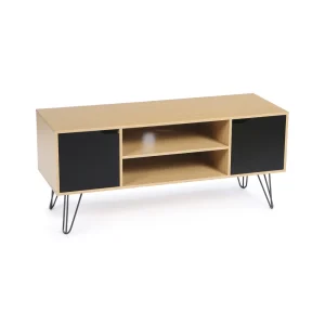 Idmarket Meuble TV Vintage NOEMI Bois Pied épingle 8