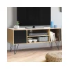 Idmarket Meuble TV Vintage NOEMI Bois Pied épingle 17