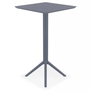 Alterego Table Haute Pliable ‘FOLY BAR’ Gris Foncé Pour Intérieur Et Extérie… 13