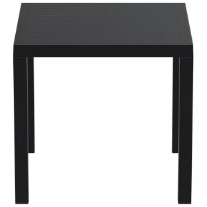 Alterego Table De Terrasse ‘CANTINA’ Design En Matière Plastique Noire – 80×80… 11