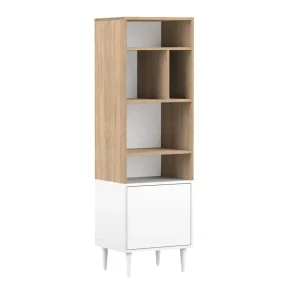 TEMAHOME Bibliothèque Horizon 5 Cases Chêne/blanc 7