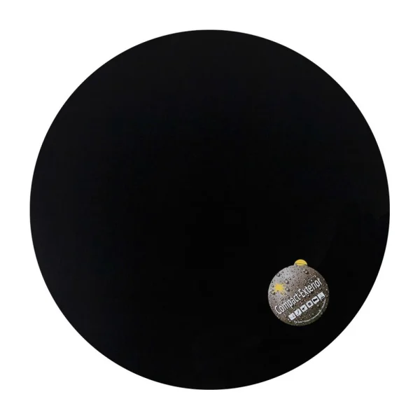 Alterego Plateau De Table ‘PLANO’ Rond Ø 68cm Noir En Résine Compressée 5