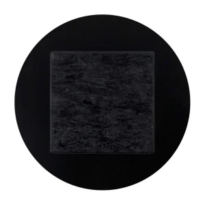 Alterego Plateau De Table ‘PLANO’ Rond Ø 68cm Noir En Résine Compressée 15