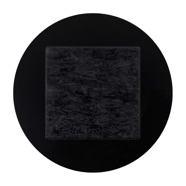 Alterego Plateau De Table ‘PLANO’ Rond Ø 68cm Noir En Résine Compressée 6