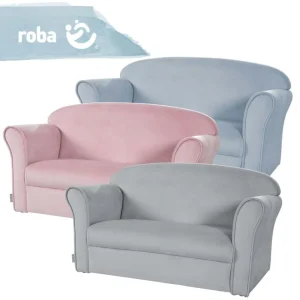 Roba Canapé Avec Accoudoirs Pour Enfants Rose Mauve 11