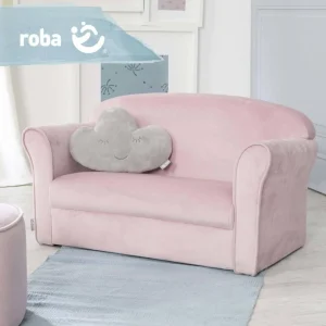 Roba Canapé Avec Accoudoirs Pour Enfants Rose Mauve 15