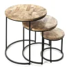 Rousseau Ensemble De Tables D’appoint 3 Pcs Leo Bois De Mangolia 5