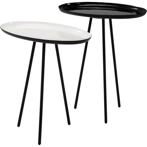 Kare Design Set De 2 Tables D’appoint Uovo 1