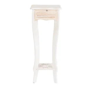 Pegane Set De 2 Tables D’appoints En Bois MDF Coloris Blanc 11