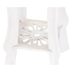 Pegane Set De 2 Tables D’appoints En Bois MDF Coloris Blanc 13