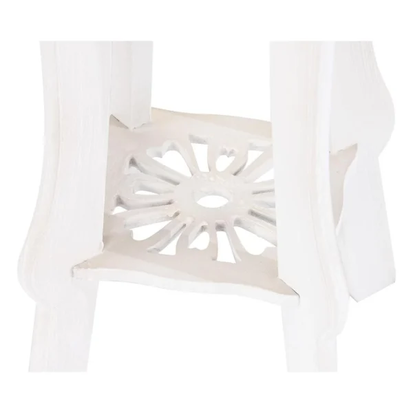 Pegane Set De 2 Tables D’appoints En Bois MDF Coloris Blanc 5