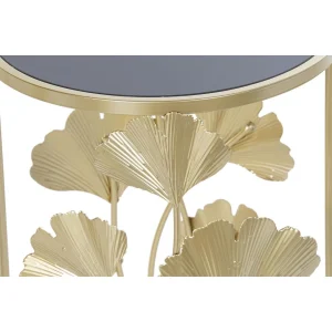 Pegane Set De 2 Tables D’appoints En Verre Et Métal 7